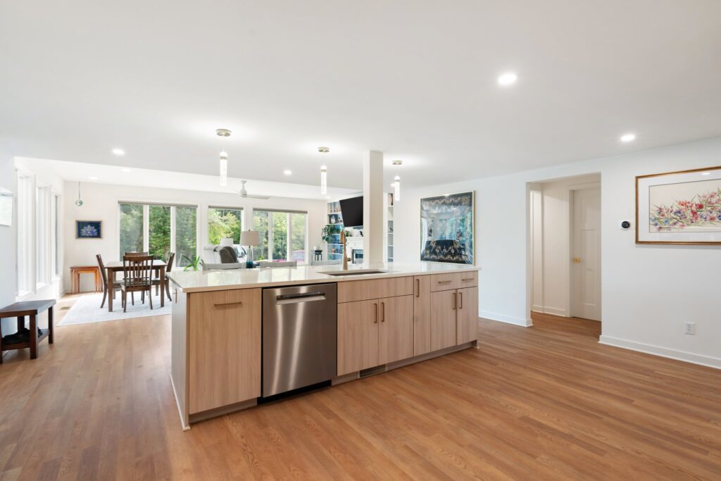 Open Concept Kitchen and Dining Area