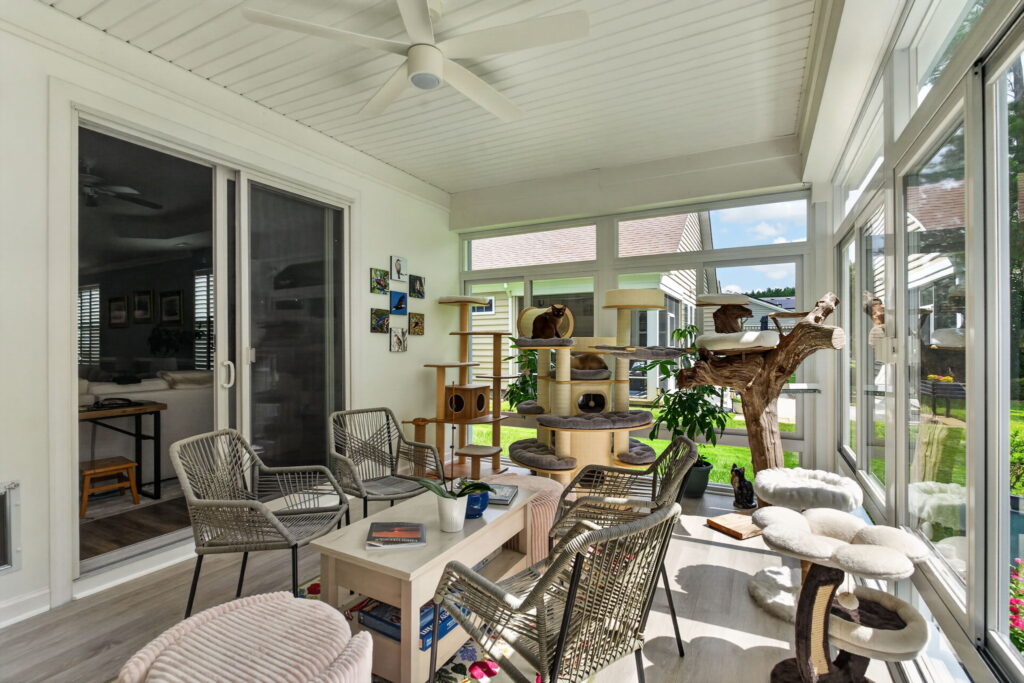 Interior view of sunroom in Virginia Beach