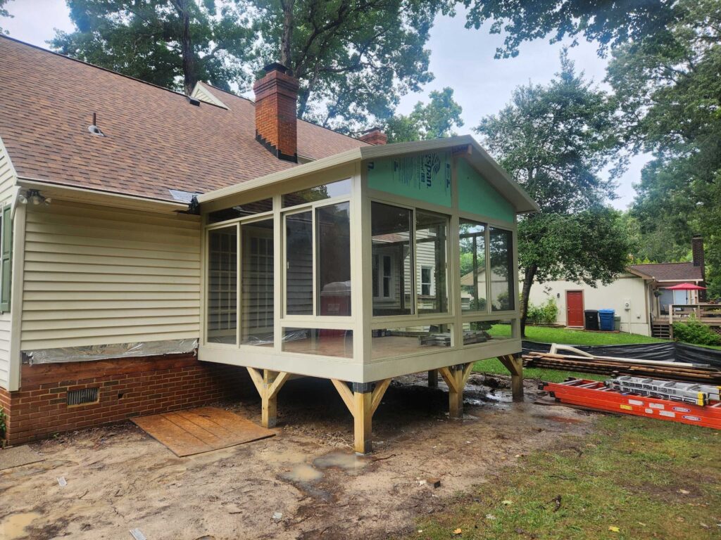 Sunroom Construction Phase