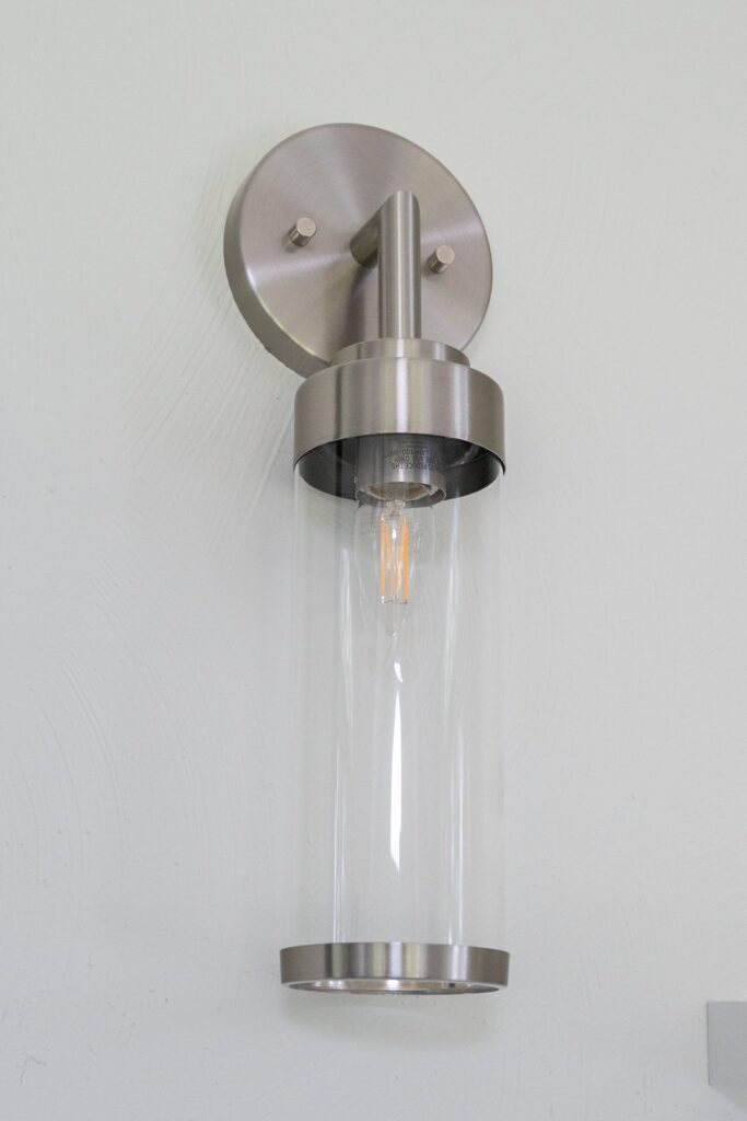 Modern Sconces Installed in Kitchenette