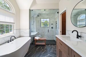 modern bathroom remodel in virginia beach