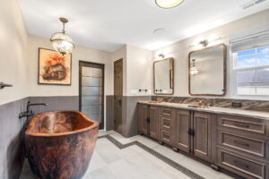Steampunk inspired bathroom remodel in Virginia Beach