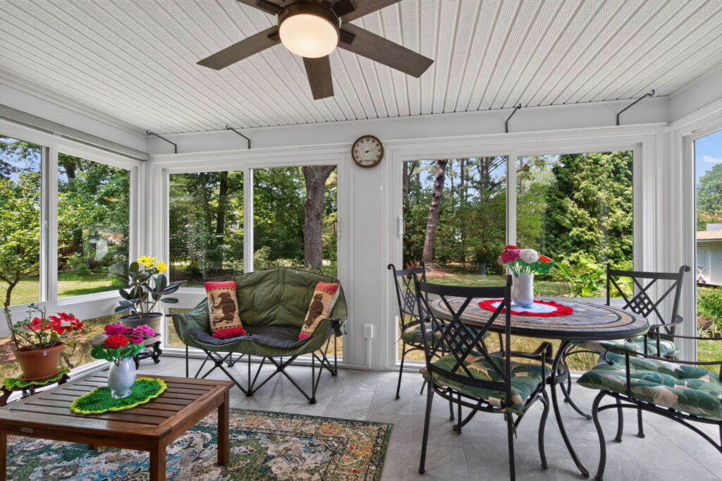 Completed Four-Season Sunroom Interior
