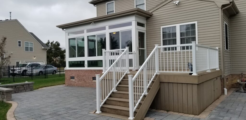 Betterliving Sunroom Infill and Deck in Chesapeake