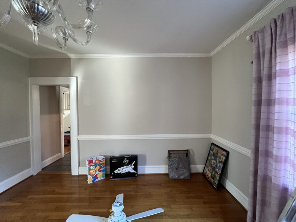Non-load bearing wall that we removed to create an open concept