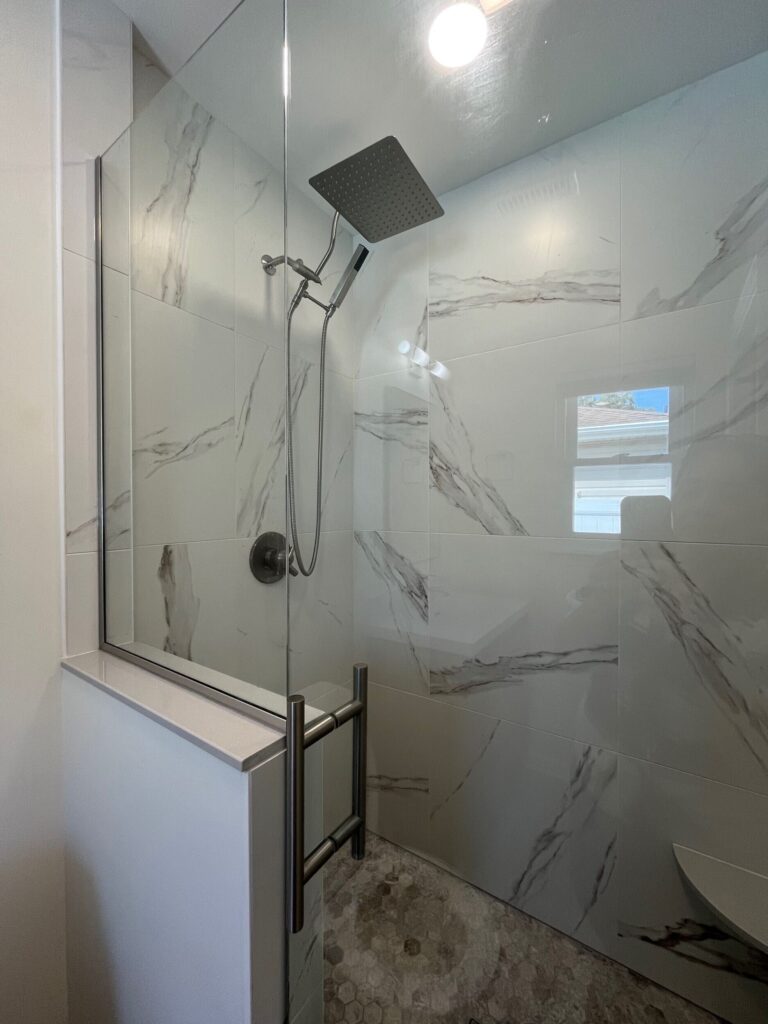 Beautiful bathroom remodel by McDrake Remodeling in Virginia Beach