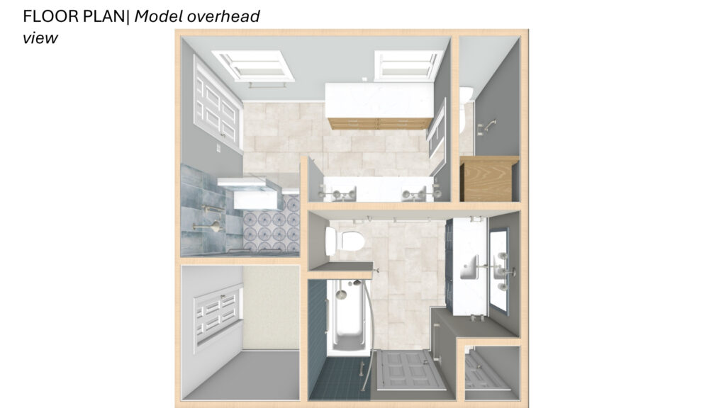 Job Site Plans for Primary and Hall Bathroom Remodel in Virginia Beach