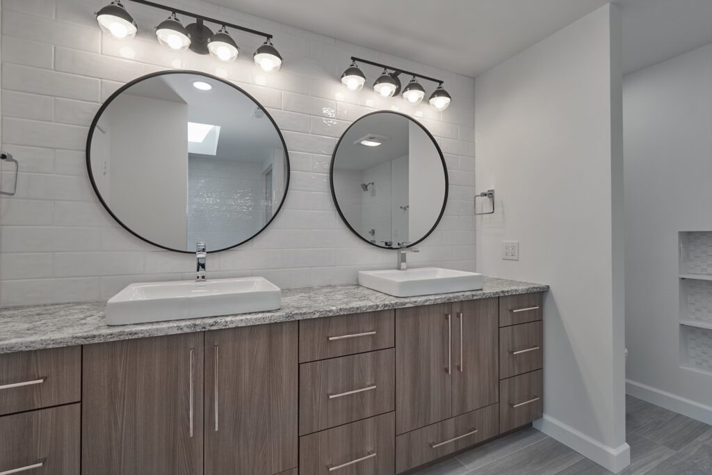 Modern Double Vanity After