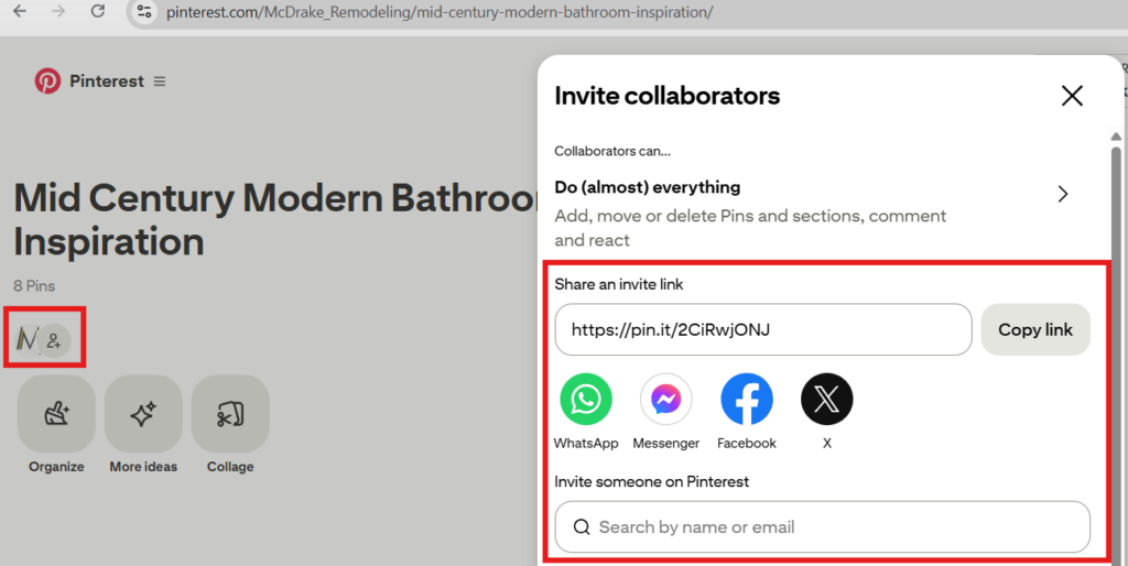 Pinterest Directions
